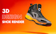 create a 3d cgi product animation of your 3d shoe animation or 3d video