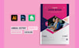 design annual report, booklet, catalog, brochure