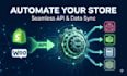 setup shopify woocommerce API integrations and automate workflows