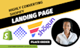 build shopify landing page or shopify website with shogun, pagefly or gempages