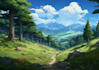 draw anime background any scene