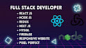 do full stack web app development using react js and node js