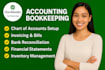 do monthly, quarterly, yearly accounting and bookkeeping using quickbooks online