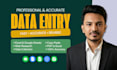 do accurate data entry, copy paste, web research and excel work