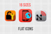 create a cool flat icon
