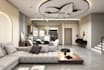 design luxury interior, 3d render and modern space planning