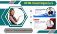 provide HTML emai signature ,clickable HTML email signature