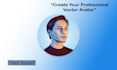 design a clean professional vector avatar for linkedin or social media