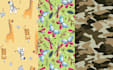 seamless patterns design vector camouflage floral kids textile printing twill100
