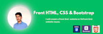 eye catching user friendly front end html, CSS and bootstrap developer