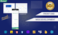 be your frontend web developer using react, HTML, CSS, bootstrap, and javascript