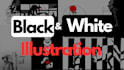 draw a black and white ilustration for you