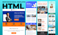 design responsive html email template and newsletter, email design