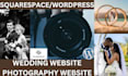 design wordpress wedding website, photography website portfolio business website