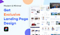 do figma website ui ux design, landing page design and web ui design