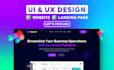 do ui ux website design, website template, website ui, website design in figma