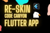 reskin codecanyon flutter and android app