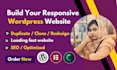 copy clone website, update, duplicate website or replicate website
