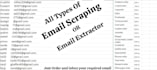 do email scraping, data extraction, email extractor, as per your requirement