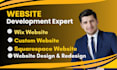 website development expert for bubble io,wix,squarespace designs