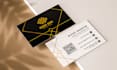 do unique business card design with qr code
