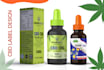 do cbd label design, bottle label, and packaging design