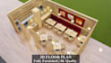 create 3d floor plan with realistic rendering for house or commercial space