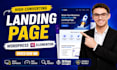 design wordpress landing page and woocommerce store