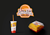 design burger logo, pizza, restaurant