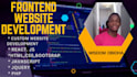 be your front end web developer using HTML,CSS, bootstrap, reactjs