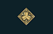 design golden shamrock pub logo