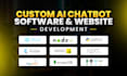 develop ai website, ai chatbot, ai web application and ai software