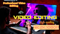 create youtube video editing with high quality