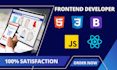 be your front end web developer using react js HTML and CSS