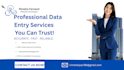 be virtual assistant of data entry