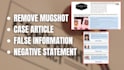 remove mugshots, bad press, false info, and negative online content