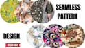 design seamless pattern textile prints pattern design