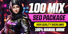 white hat SEO with 100 mix high authority backlinks