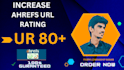 increase ahrefs ur rating 80 plus