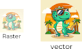 do vector tracing image as high resolution raster to vector