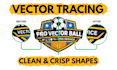 do manual vector tracing and convert image to vector