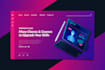 create professional landing page with HTML, CSS, js