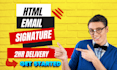 design html email signature, clickable html email signature