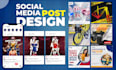 create social media post design for facebook, instagram