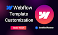 customize your webflow template, edit, update template or be webflow developer