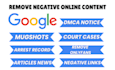 remove mugshots erase bad news articles cases delete negative links on google