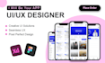 do mobile app UI design, dashboard, website UI UX design, logo design