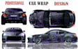 create premium car wrap design, vehicle wrap design for your business