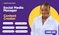 be your virtual assistant and social media manager, marketing, content creator