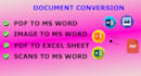 transform PDF, image, scan 2 editable doc, fast and accurate
